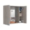 Tuhome Artemisa Medicine Cabinet, Double Door, Mirror, One External Shelf, Light Gray GLZ6751 - alternate 4